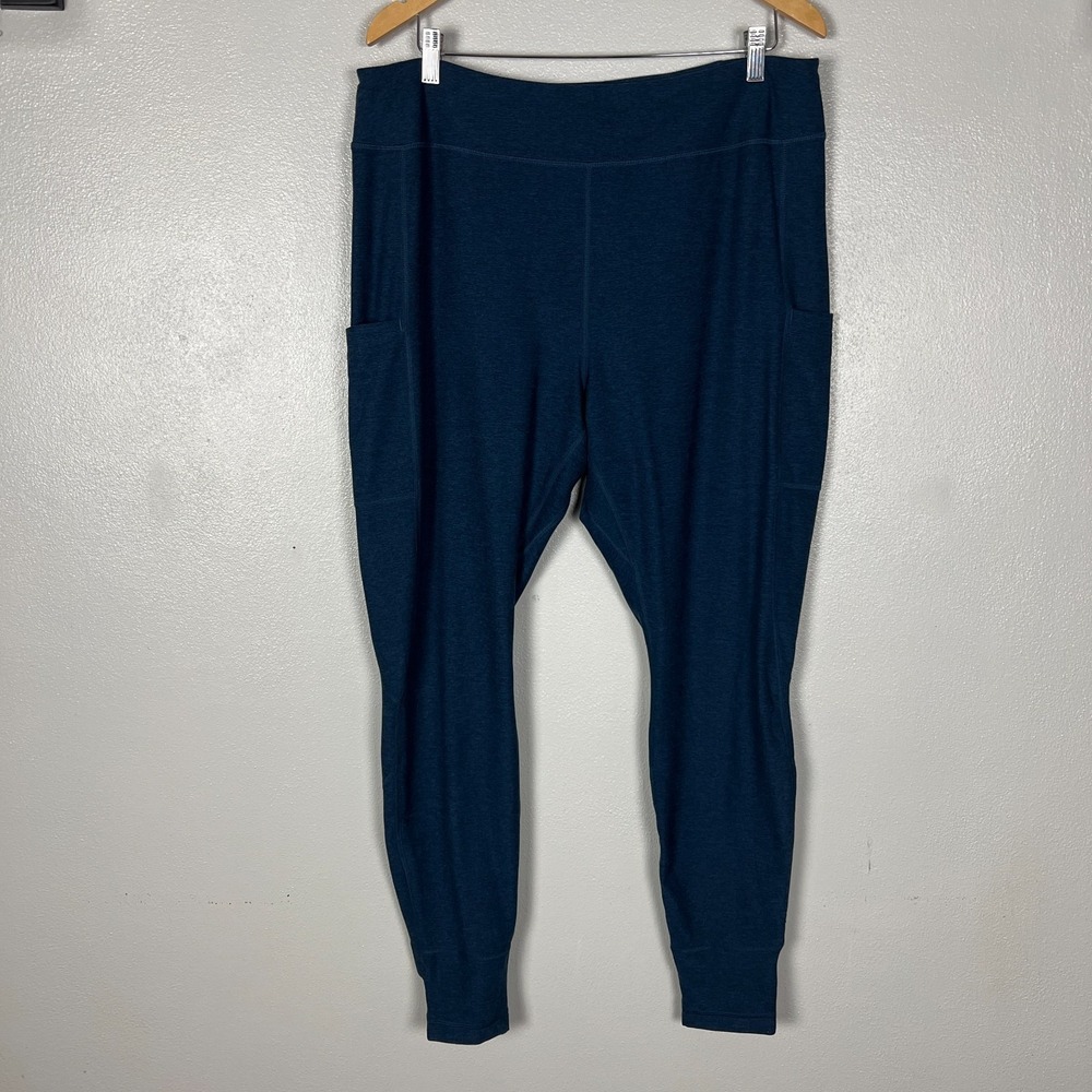 Alaskan Hardgear Meltwater Leggings Womens XL Blue Stirrups Stretch Pockets AKHG